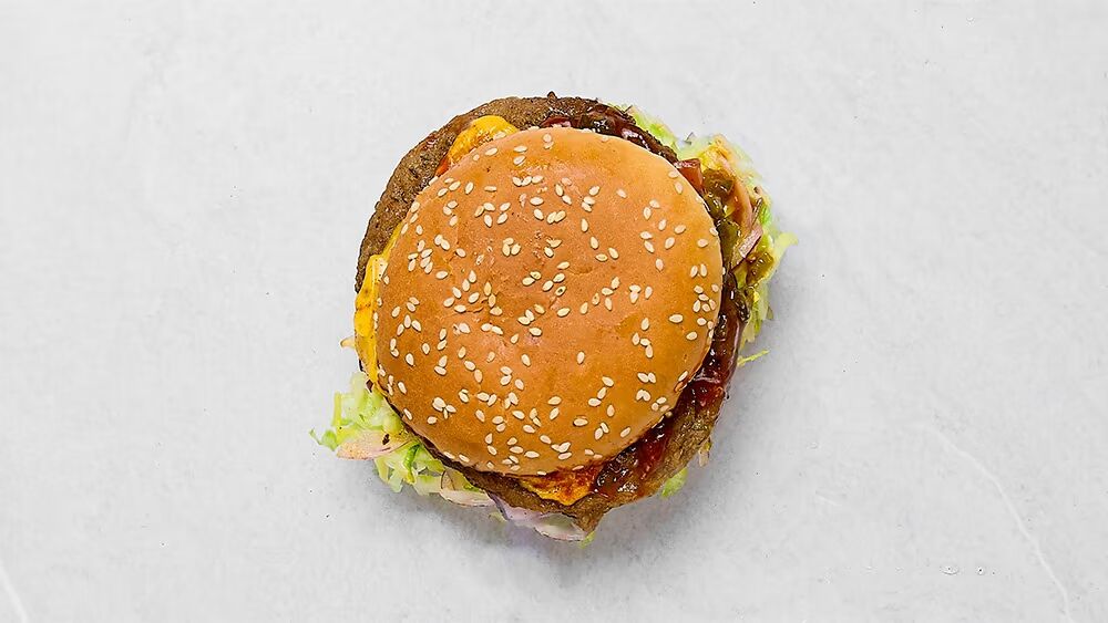 Färsk hamburgare