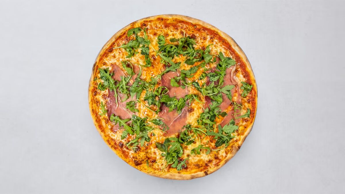 Pizza med kyckling och paprika