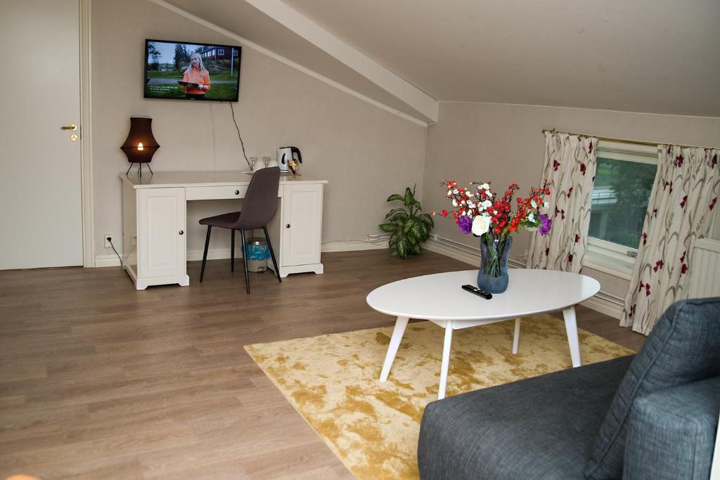 Bekvämt hotellrum på Appelberg Hotel med elegant inredning