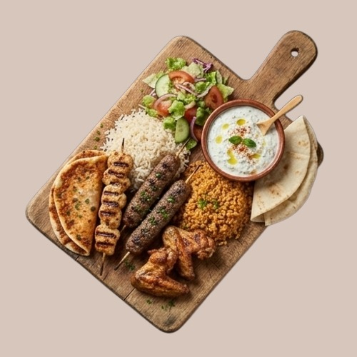 Kolgrill med Urfa, Adana och grillad köfte